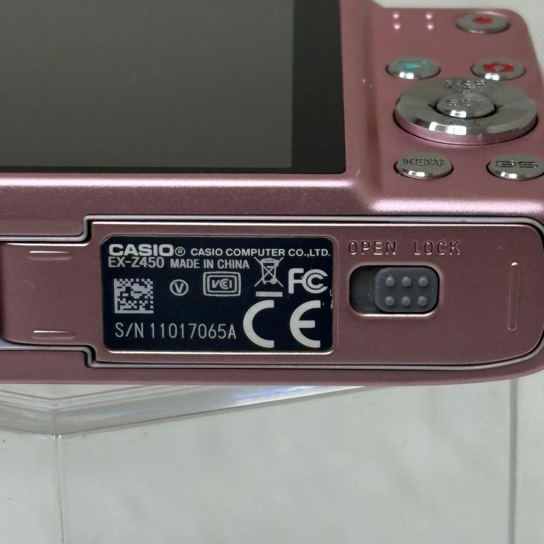CASIO カメラ　EX-Z450 充電器　箱　ピンク コンデジ　動作品