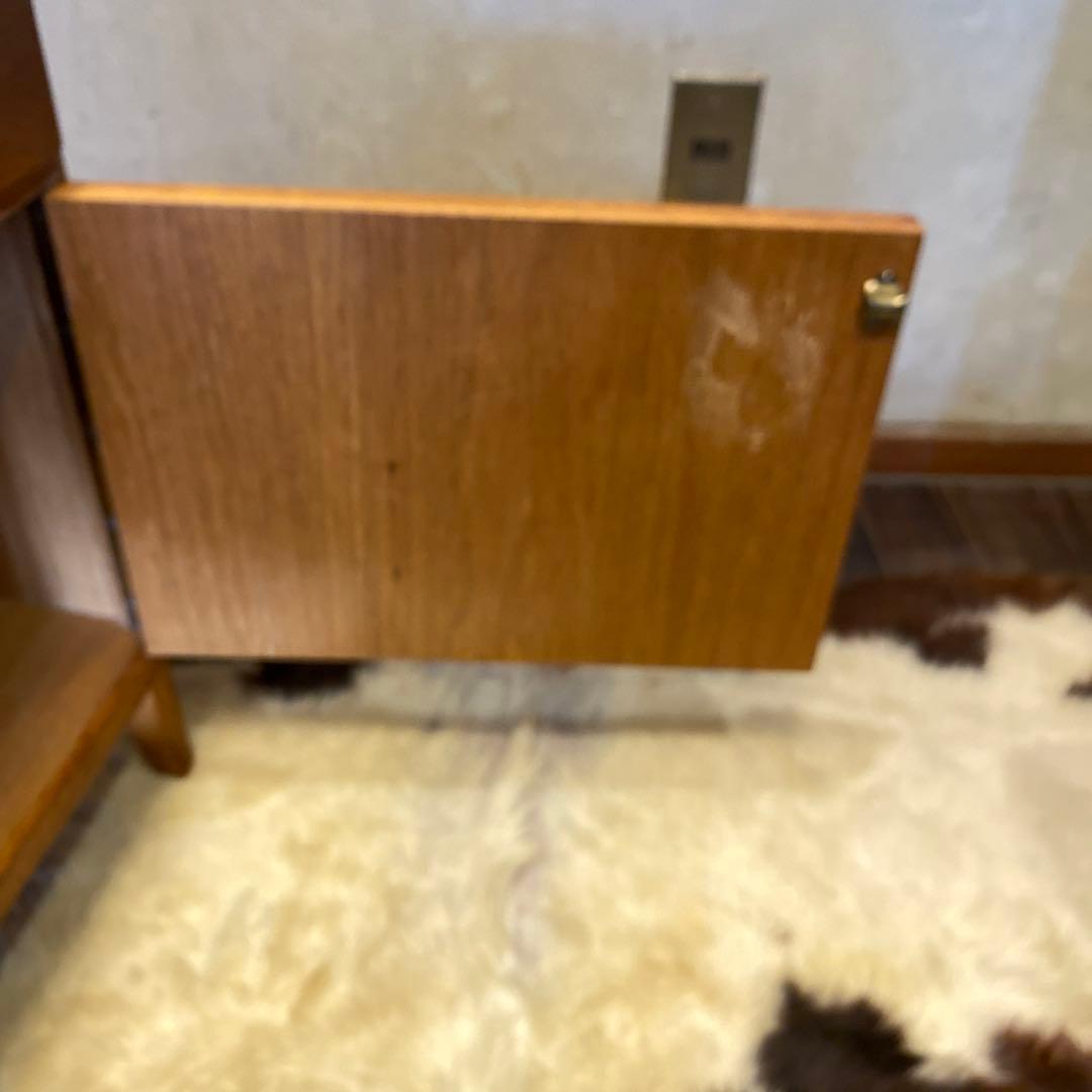 ビンテージ　オークベッドサイドチェスト　ミッドセンチュリー　モダン