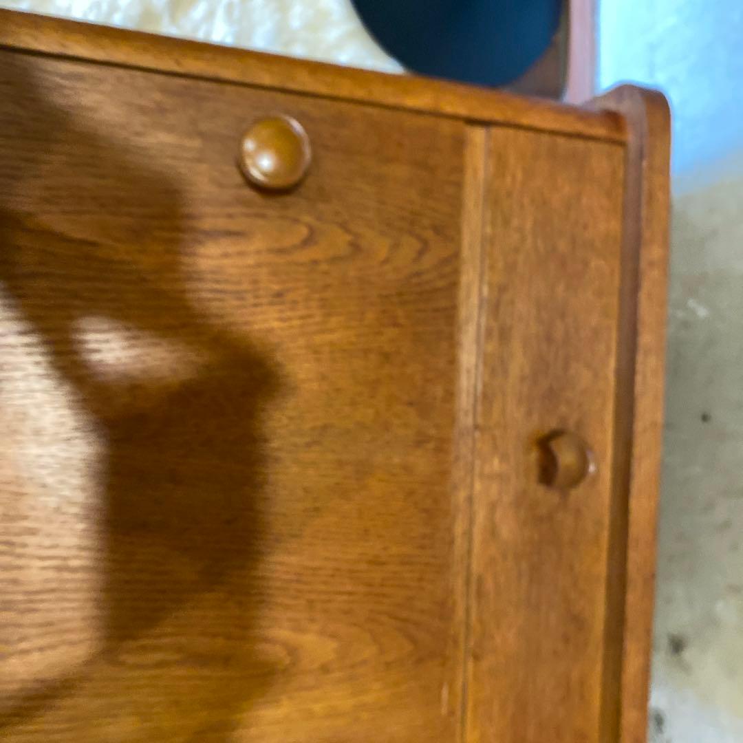 ビンテージ　オークベッドサイドチェスト　ミッドセンチュリー　モダン
