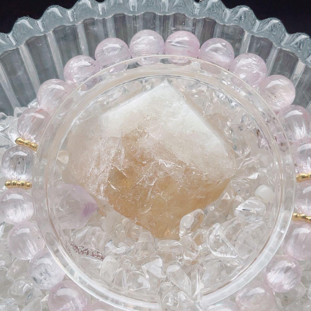 ⭐️新作⭐️天然石ブレスレット⭐️クンツァイト⭐️高品質❤️愛の石❤️恋愛成就・人間関係改善