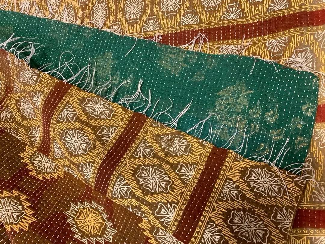 ✴︎ヴィンテージカンタキルト　ラリーキルト　マルチカバー✴︎