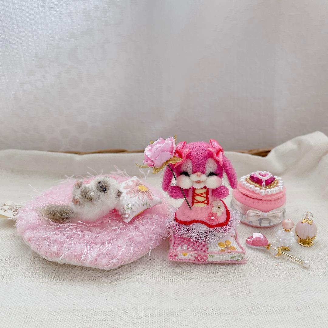 【ラブリーうさちゃん♡豪華セット】羊毛フェルト