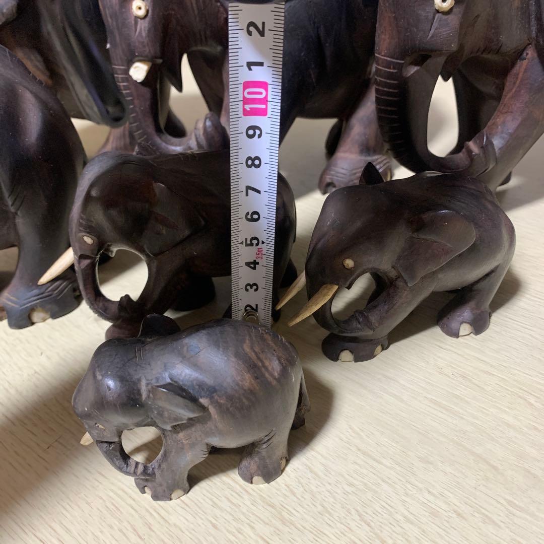 木製　象の置き物　昭和レトロ　ヴィンテージ　インテリア