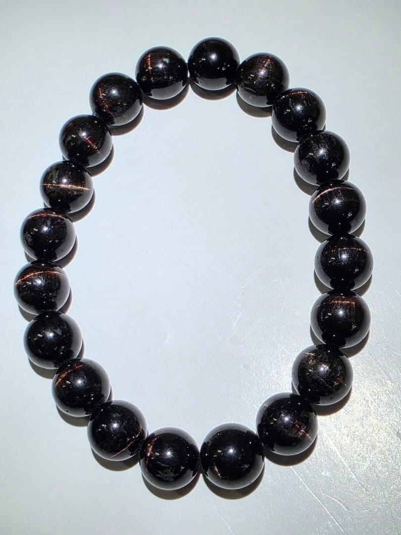 10ミリ トルマリンキャッツアイブレスレット