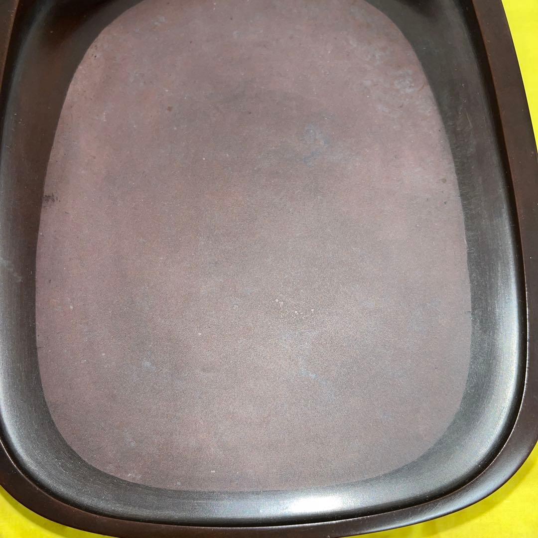 ⭕️希少　紅渓石硯　大型　名工　相馬羊堂　美品　3.7kg超　大判側ツルツル