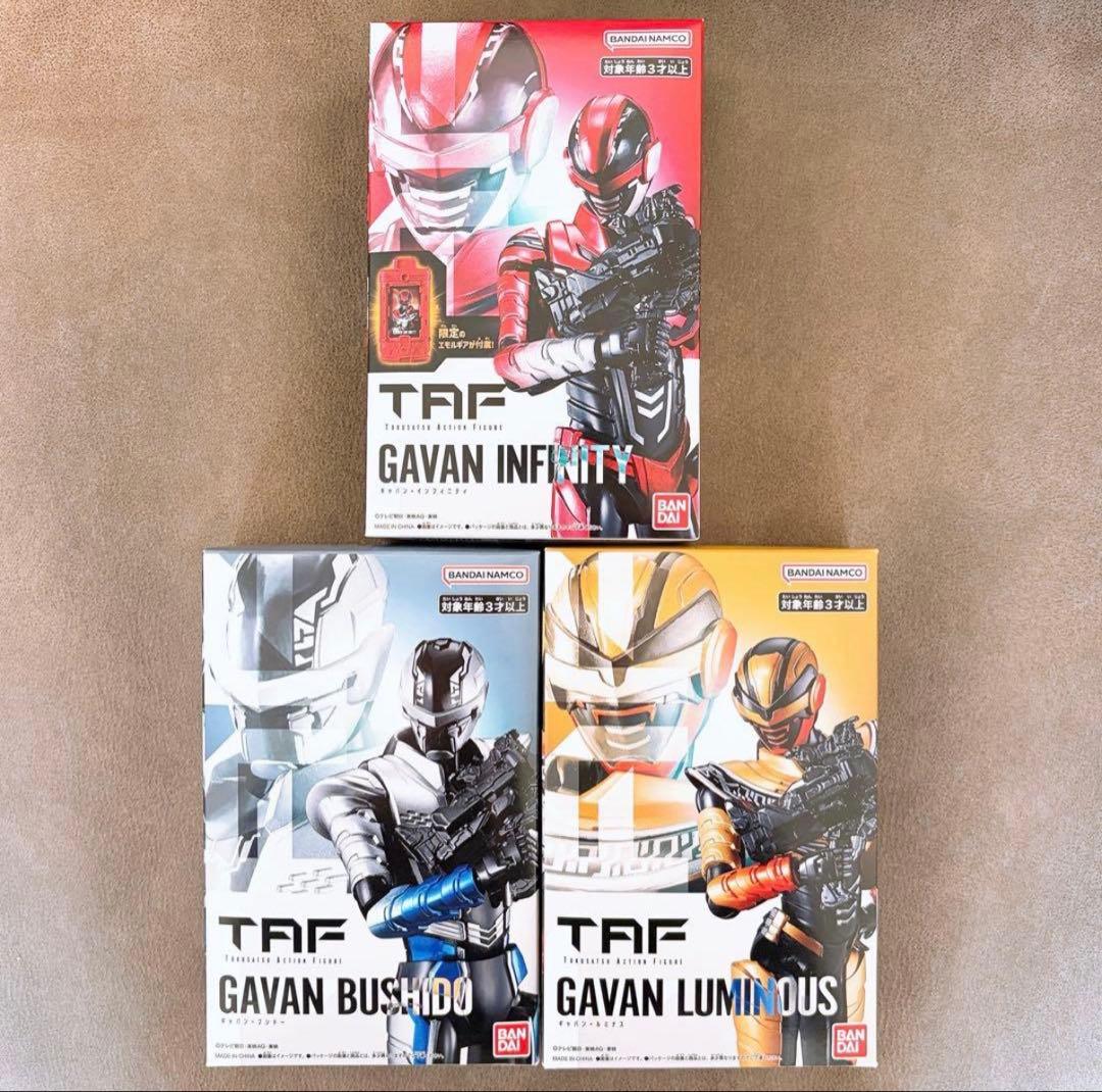 新品未開封 TOKUSATSU ACTION FIGURE ギャバン 3種