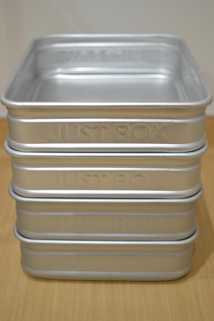 アカオアルミ 番重 JUST BOX 小80 本体4個+蓋1枚セット