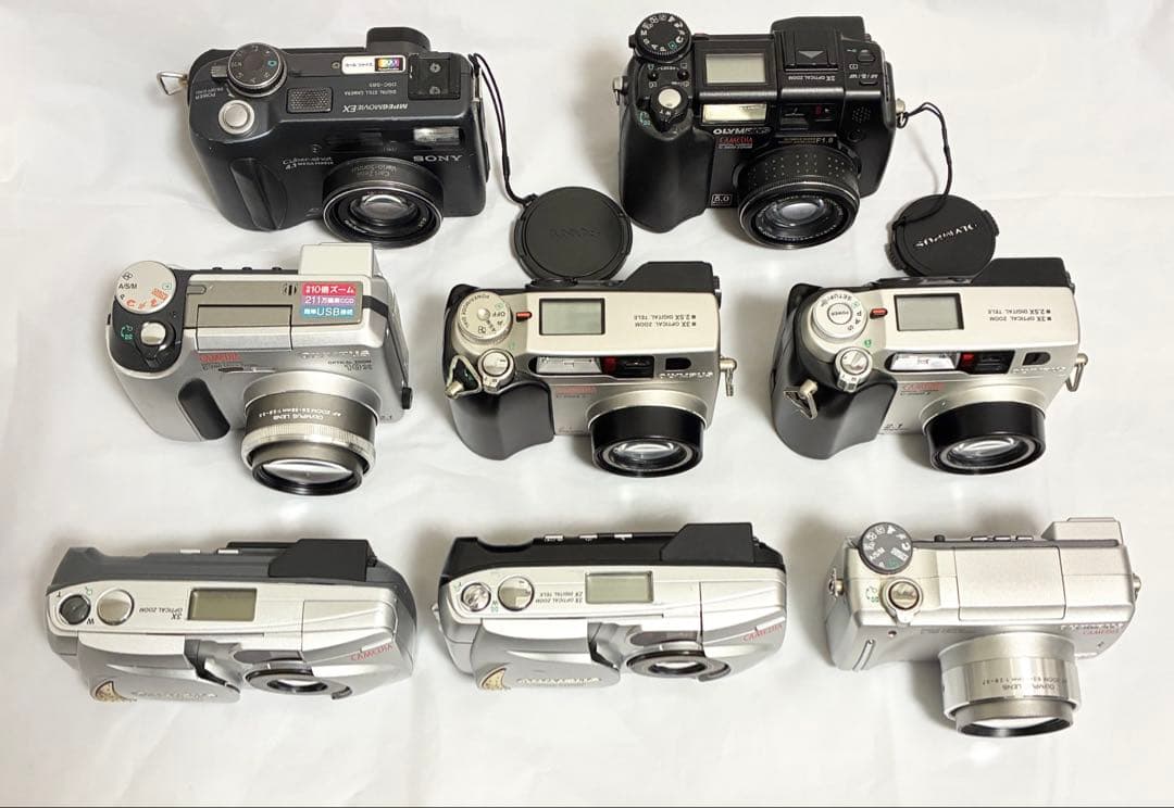 OLYMPUSほか／コンパクトデジカメ　8台セット　CAMEDIAシリーズ含む