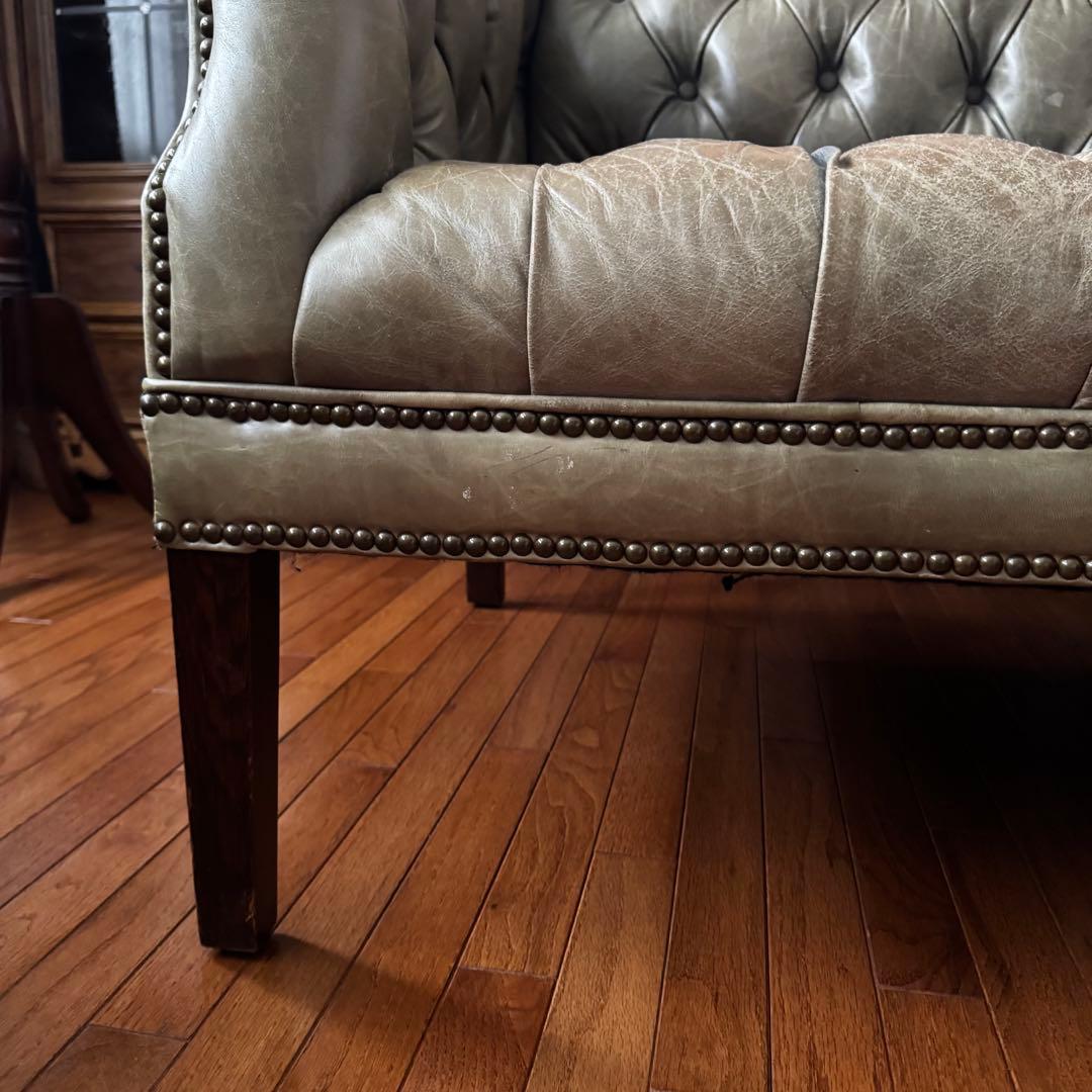 HALO EASTBOURNE 本革 2Pソファ イーストボーン　カーキ　緑