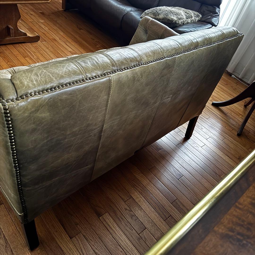 HALO EASTBOURNE 本革 2Pソファ イーストボーン　カーキ　緑