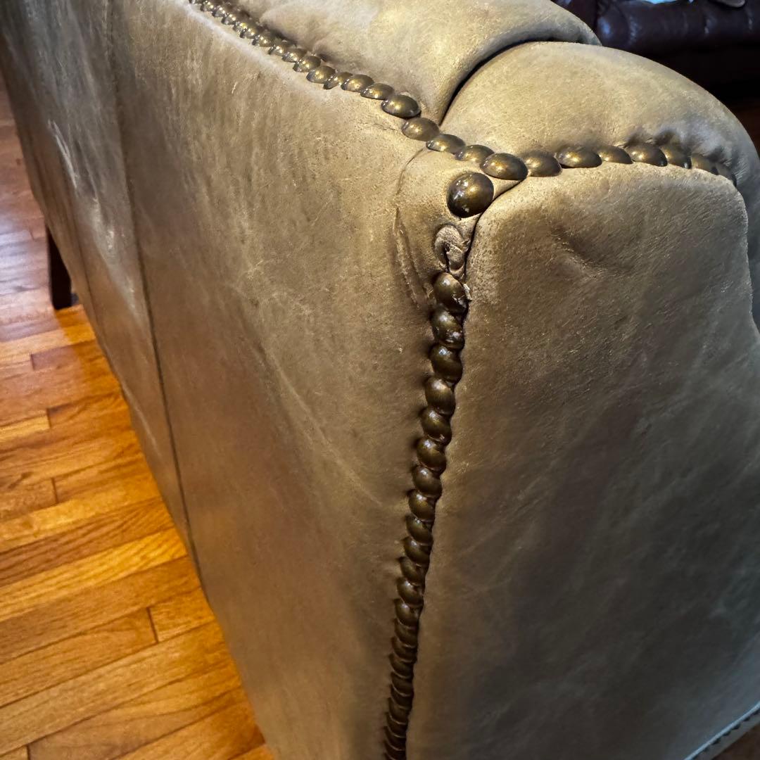 HALO EASTBOURNE 本革 2Pソファ イーストボーン　カーキ　緑