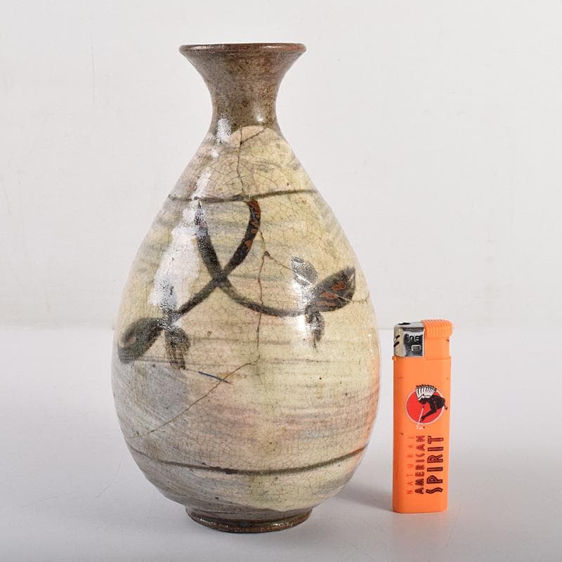 唐津焼　古唐津　絵唐津　花文　徳利　C　R7827