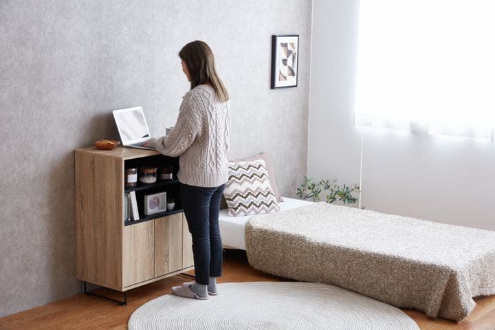 新品　キャビネット　収納　食器棚　お洒落　おしゃれ