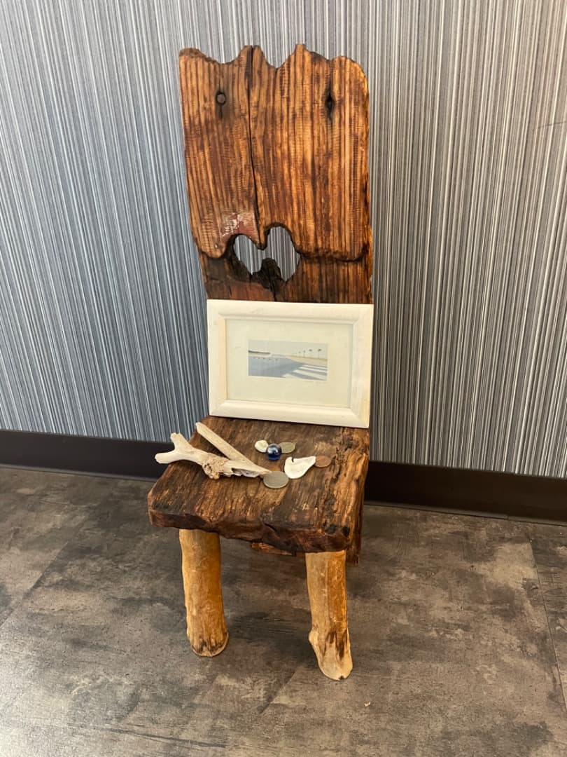 流木インテリア　飾り棚チェア型　ha_to