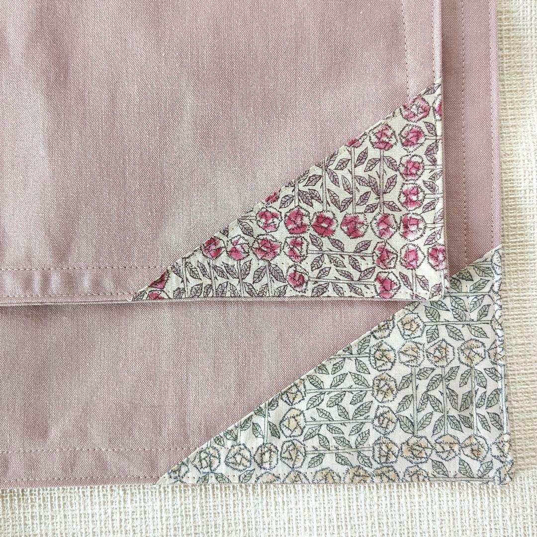 893《新品》 LIBERTYファブリック使用 ７点 入学セット ピンク