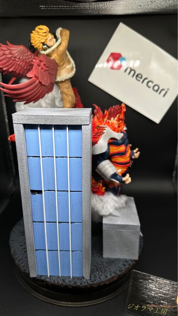 ヒロアカ　エンデヴァー　ホークス　フィギュア　ジオラマ　ジオラマ工房　メルカリ