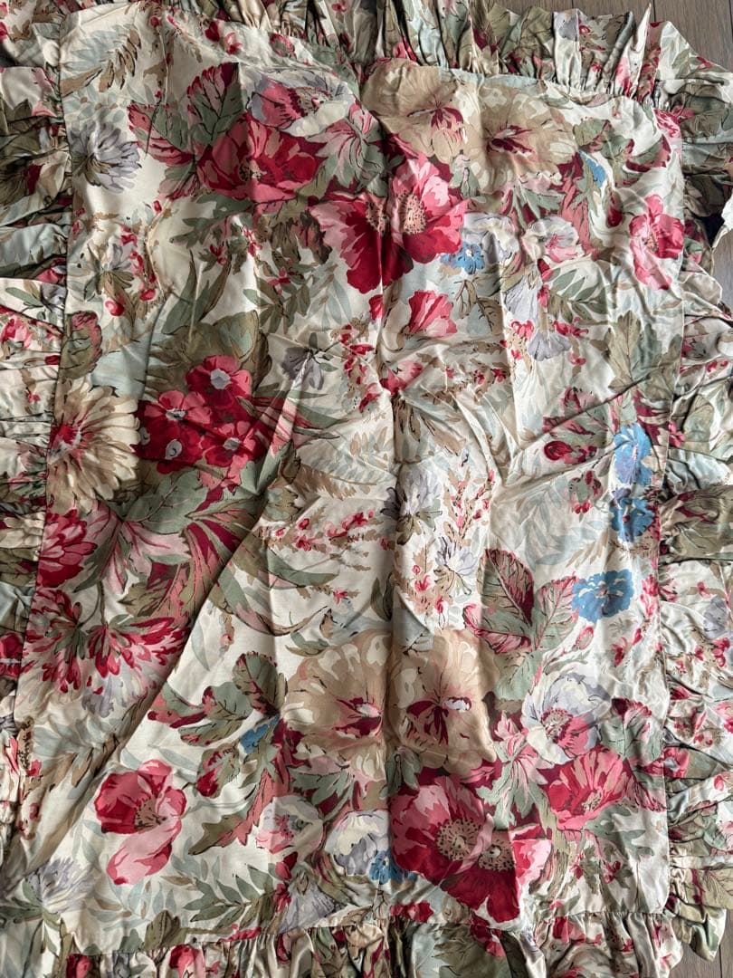 Ralph Lauren ラルフローレン、枕カバー、枕ケース、花柄、フリル 綿