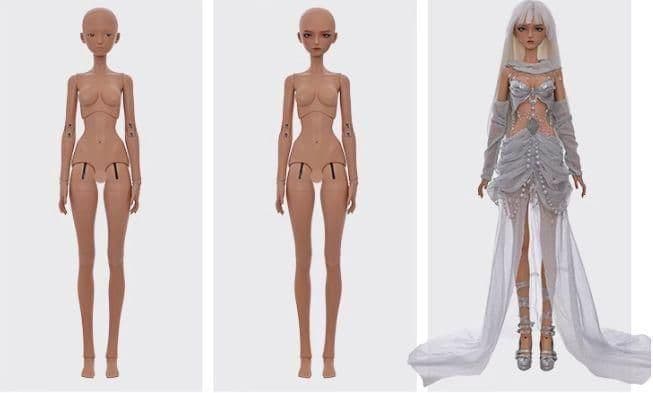 AX948 BJD 1/4 ドール本体  球体関節人形 ハンドメイド