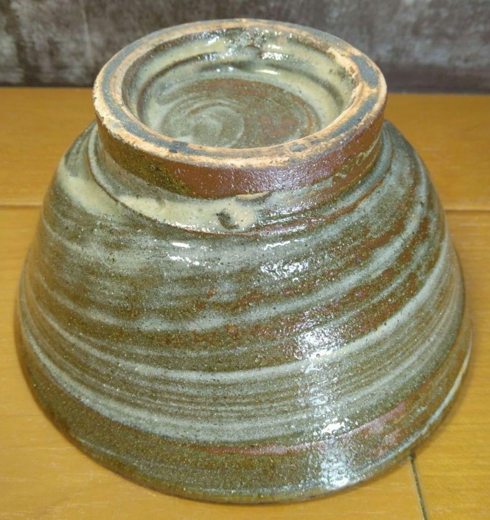 最上作 人間国宝 金城次郎 魚紋茶碗(外刷毛目) 栞 共箱 無傷 壷屋焼