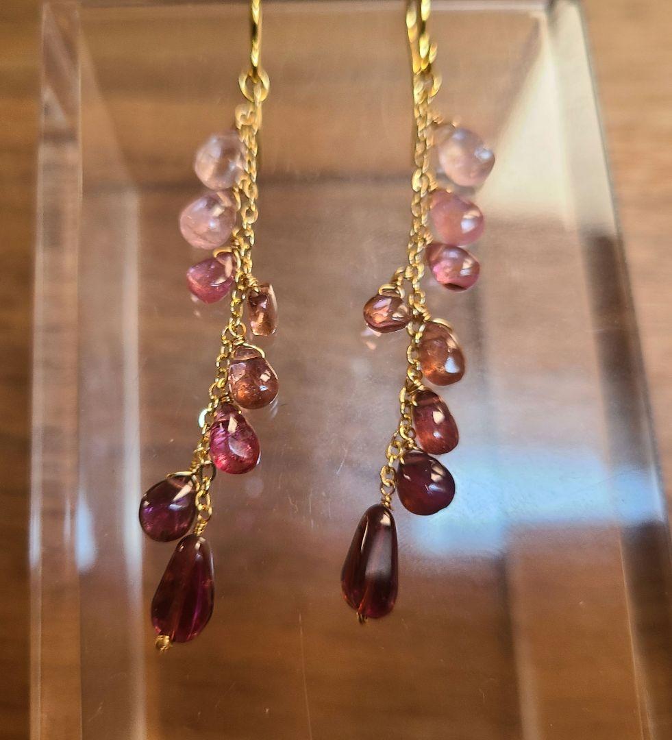 ❤SALE❤【a-37】ピアス トルマリン※高品質