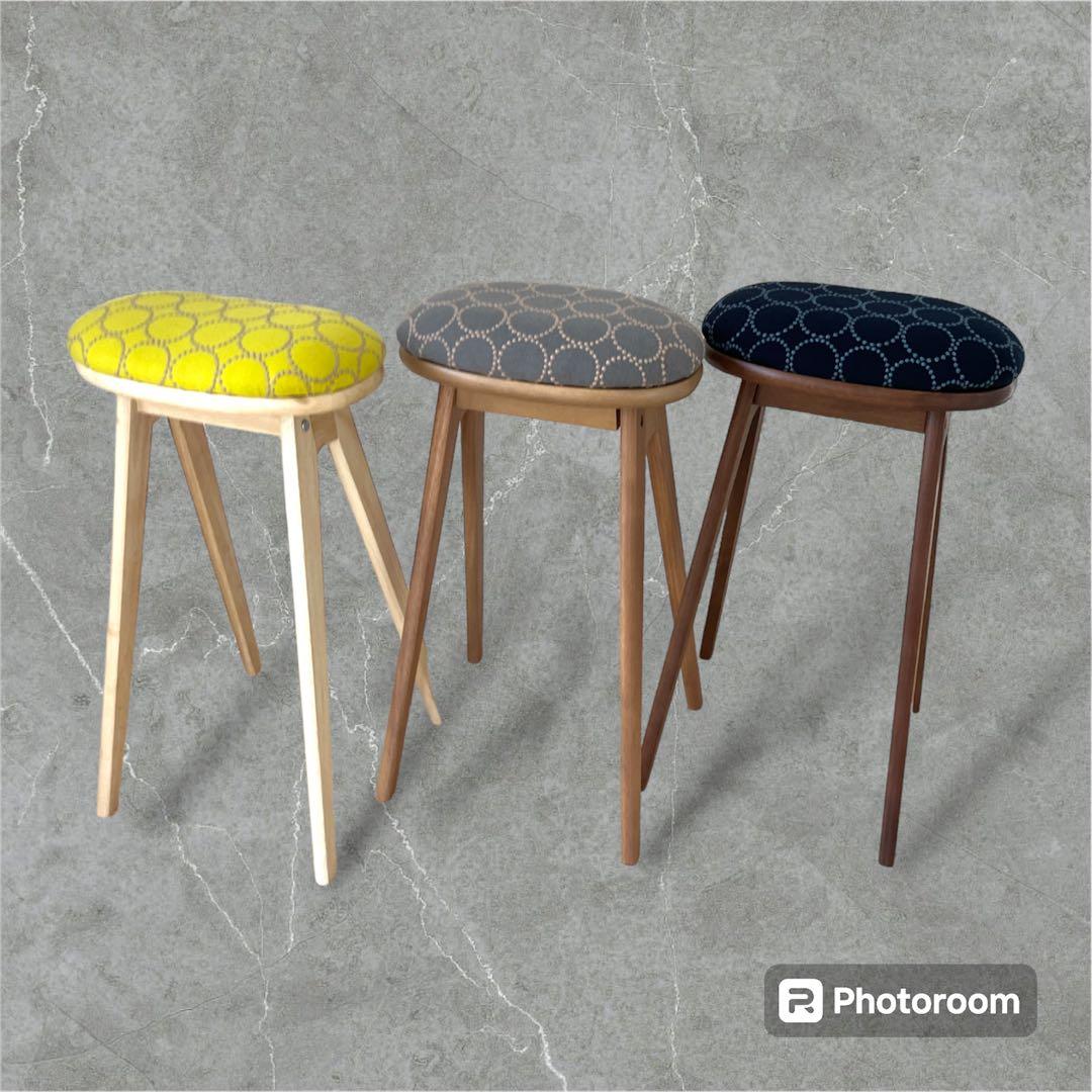 mina perhonen / ミナペルホネン生地使用ハイスツール　イス