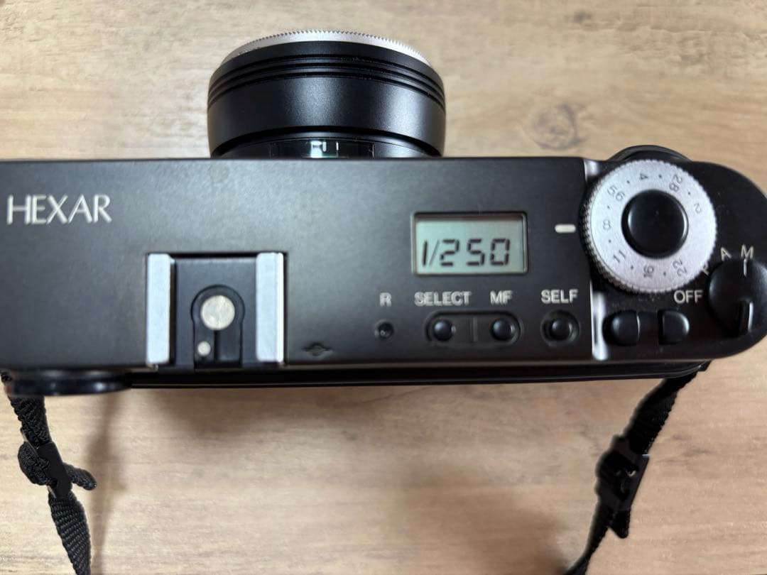 Konica Hexar カメラ、ストラップ、フラッシュセット