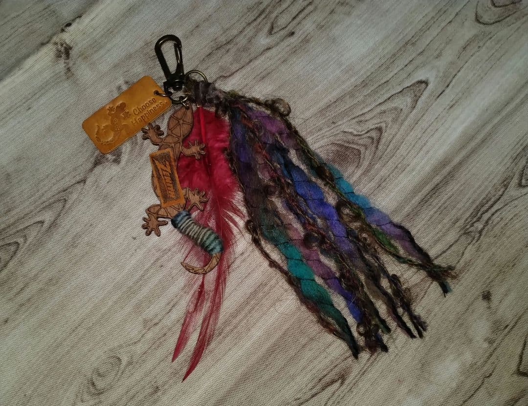 Maru♪　　エスニック　アジアン風ヤモリタッセルチャーム