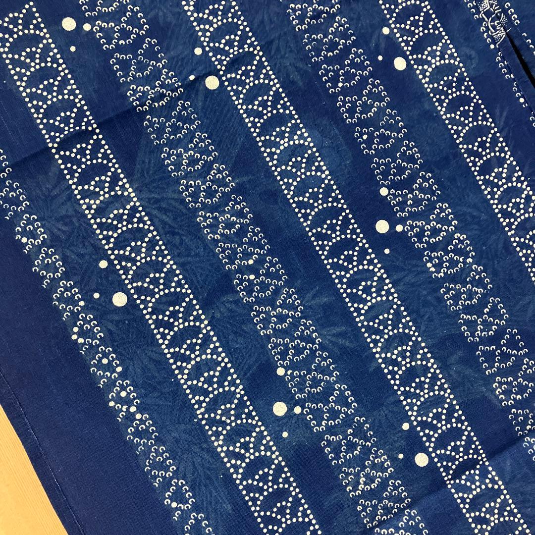 藍染 暖簾❣️本当に良い物をお探しの方❣️藍染工芸士『鈴木松男』作❣️長板藍染 ②-1