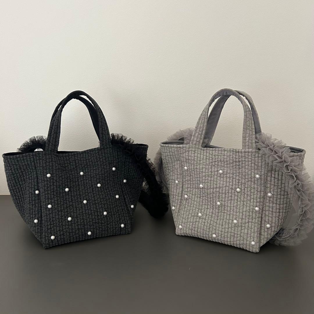再入荷！ チュールショルダー付きヌビバッグ