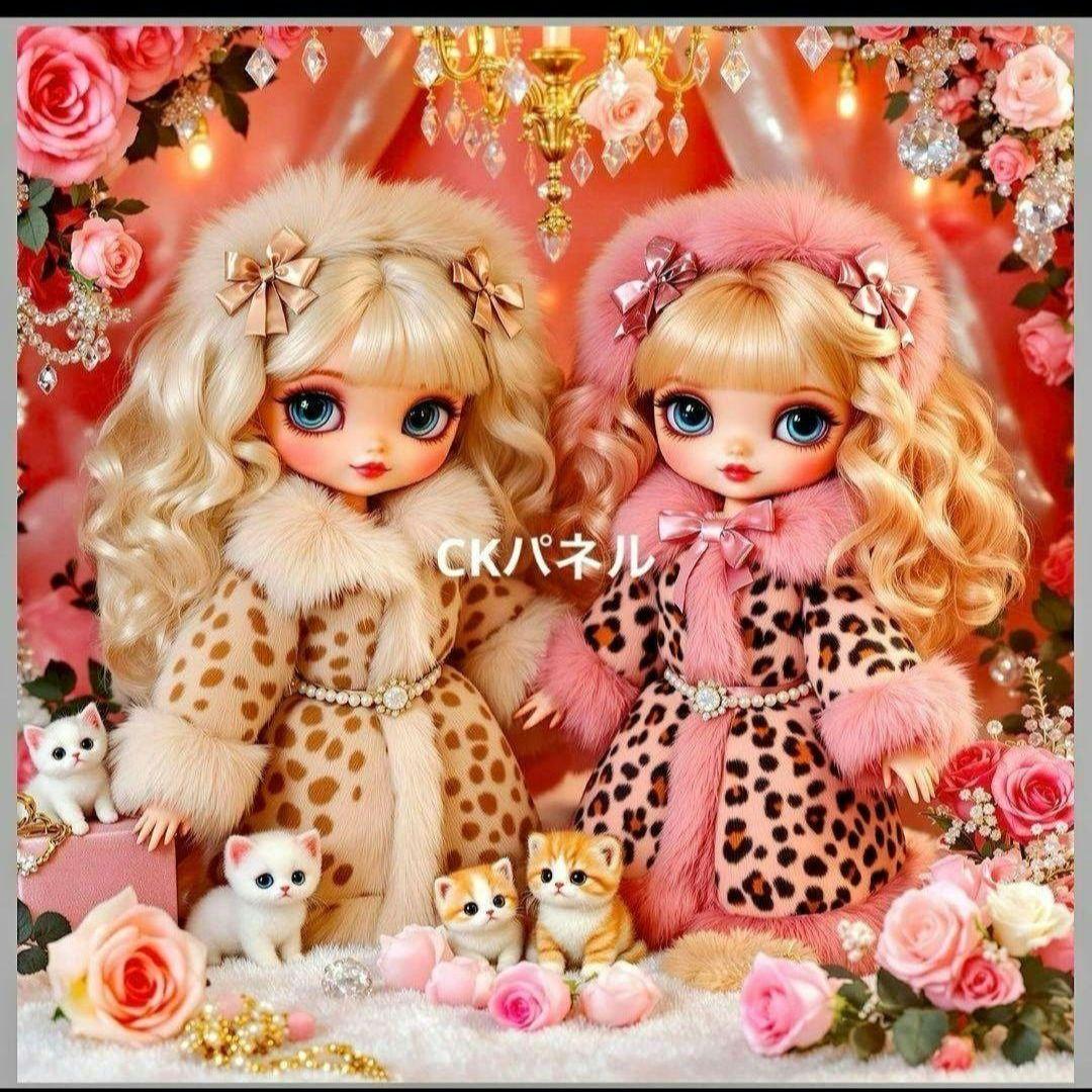 激レアねことうさぎパネル生地　ハンドメイド