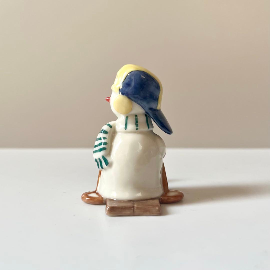 ロイヤルコペンハーゲン　スノーマン　スキー　フィギュリン　陶器　置物