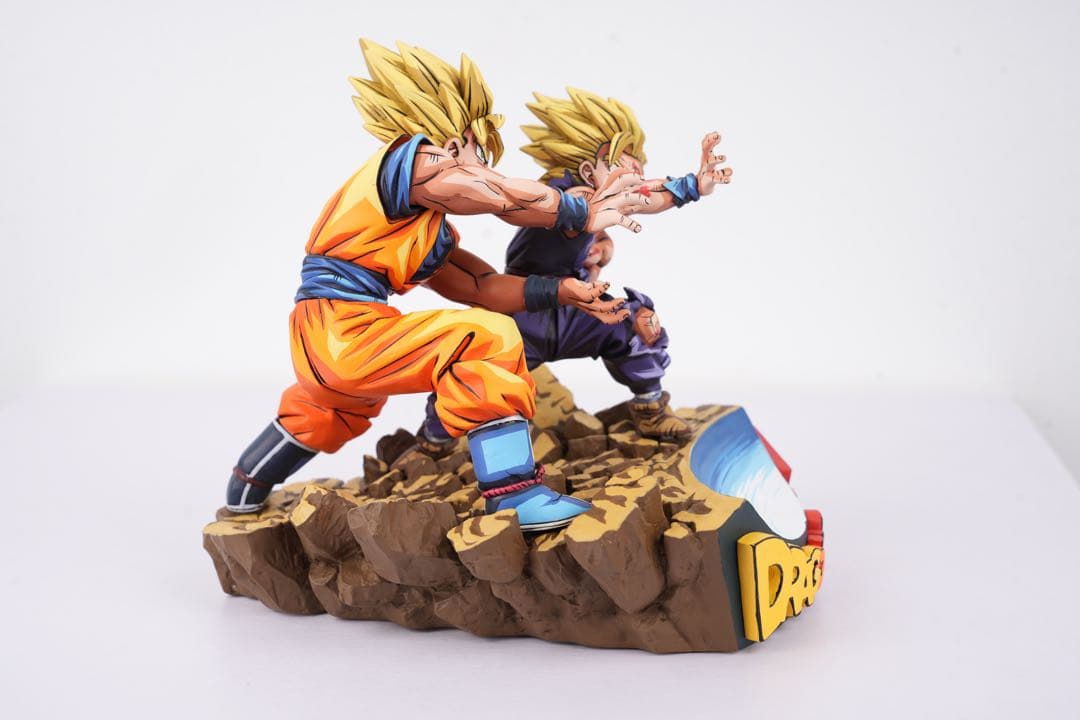 ドラゴンボール 親子かめはめ波　リペイント　二次元彩色　フィギュア　プルーヴィー