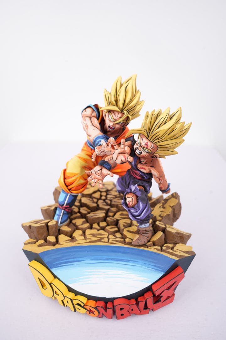 ドラゴンボール 親子かめはめ波　リペイント　二次元彩色　フィギュア　プルーヴィー