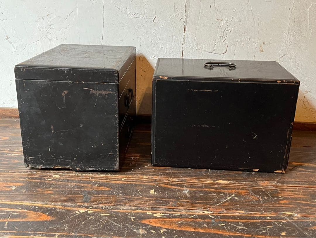 小物入れ 小引き出し インテリア アンティーク ブラック 昭和レトロ 当時物