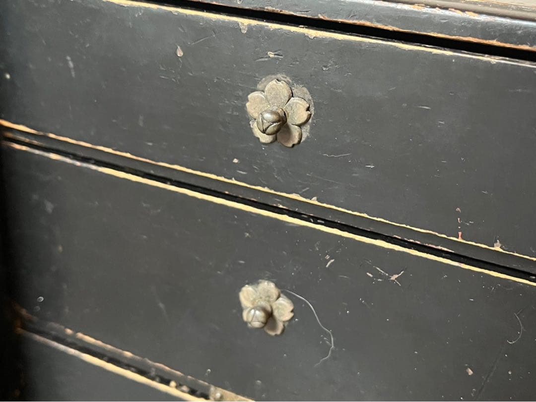 小物入れ 小引き出し インテリア アンティーク ブラック 昭和レトロ 当時物