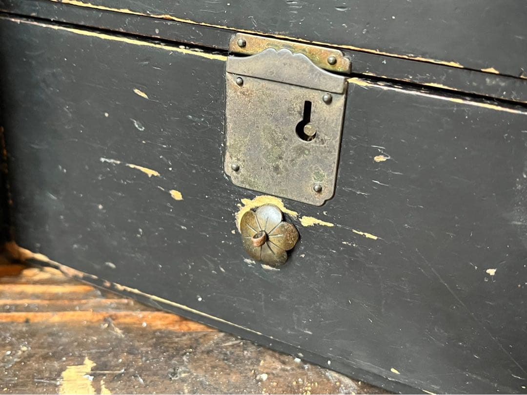 小物入れ 小引き出し インテリア アンティーク ブラック 昭和レトロ 当時物