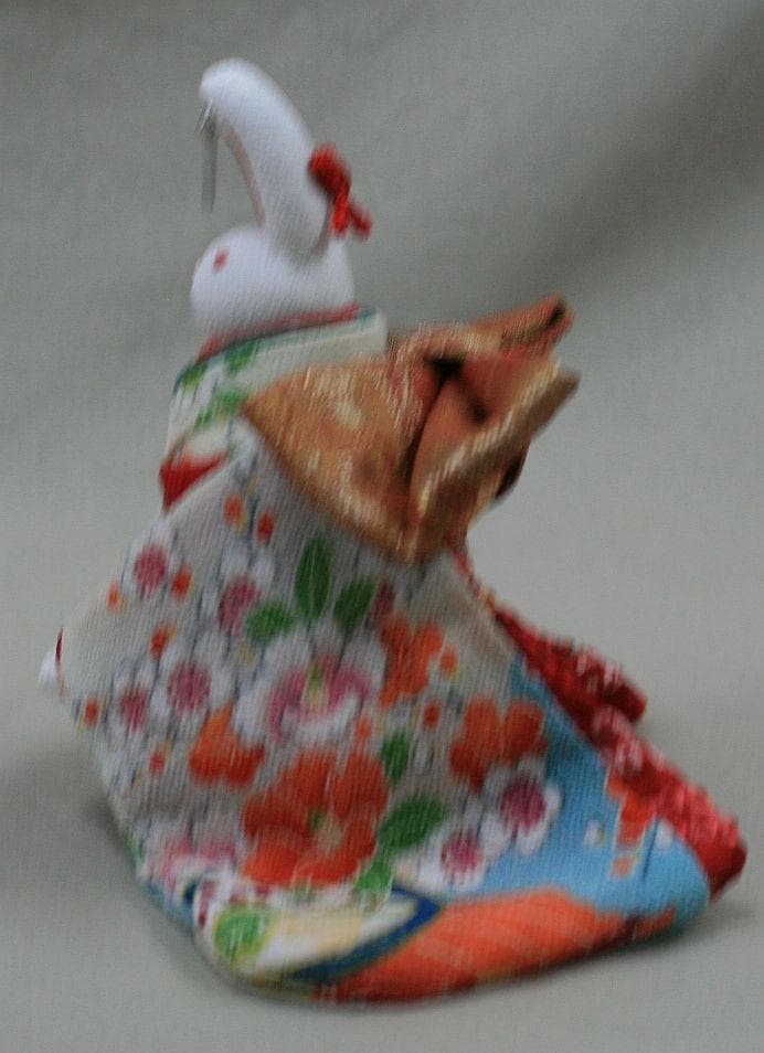 ★手作り　★人形★ちりめんうさぎ