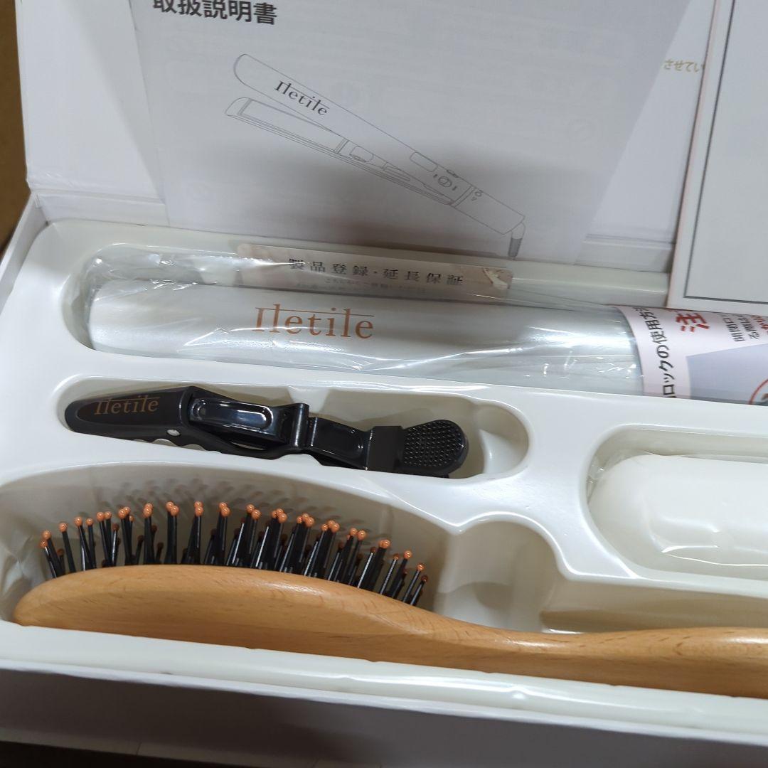 Iletileストレートアイロン ヘアアイロンストレート マイナスイオン2way