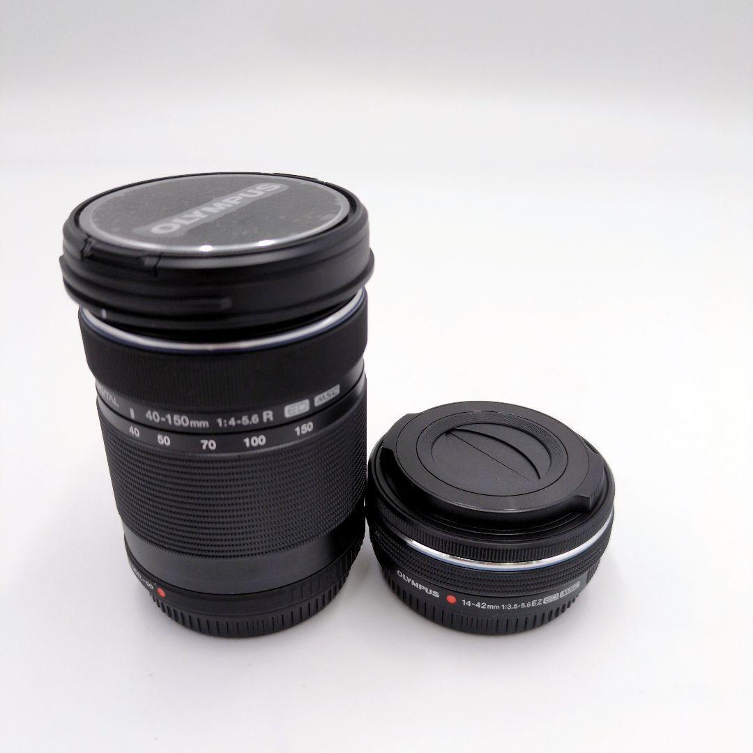 【極美品】OLYMPUS OM-D E-M10 ダブルズームキット ブラック
