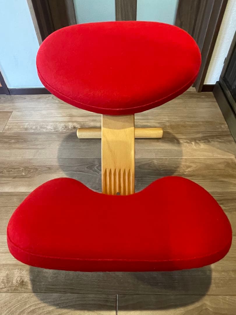 バランスラボ バランスチェア バランスイージー レッド (取説あり)