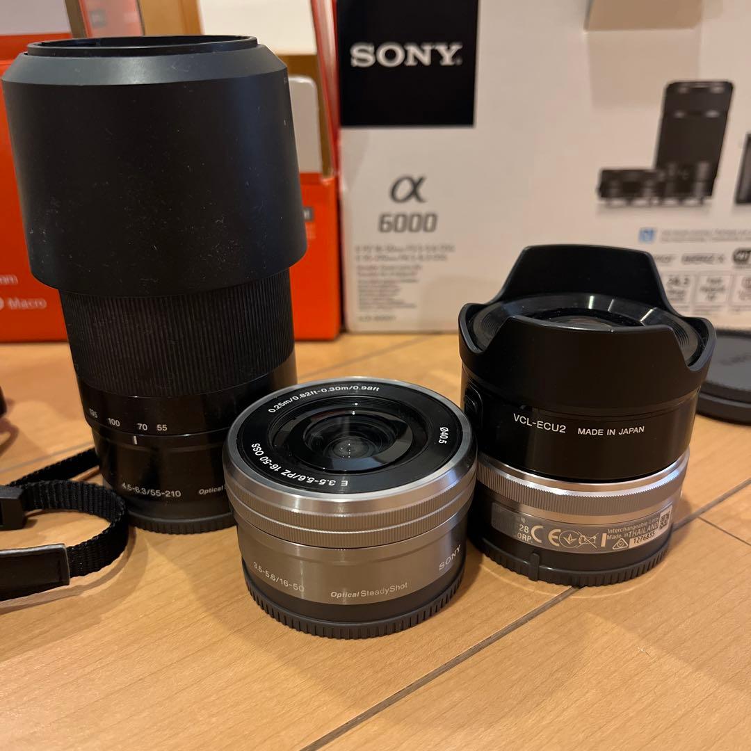 SONY α6000 ミラーレスカメラ レンズ4本セット