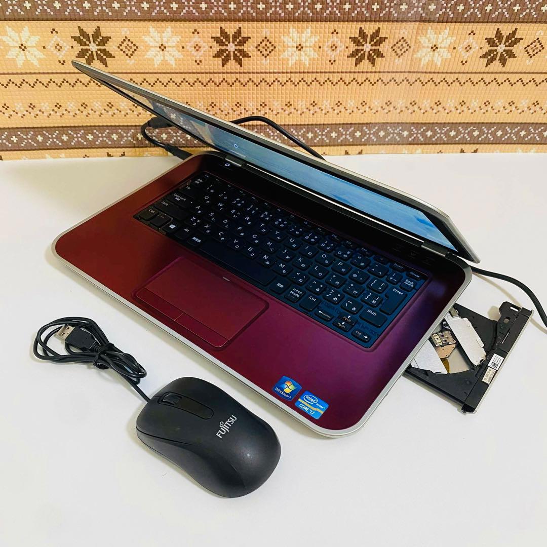Y918 Dellノートパソコン i7メモリ8G高速SSD Windows11