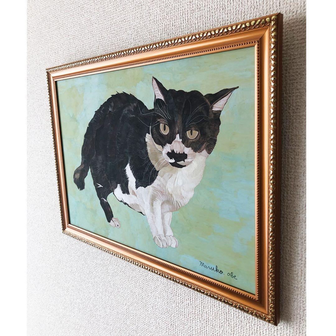 原画「ハッチ」《＋猫イラスト３枚無料プレゼント》水彩画