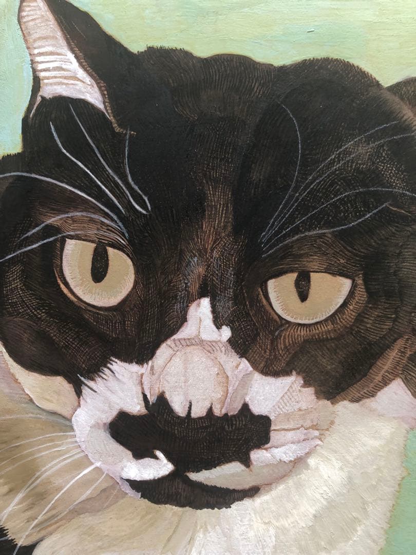 原画「ハッチ」《＋猫イラスト３枚無料プレゼント》水彩画