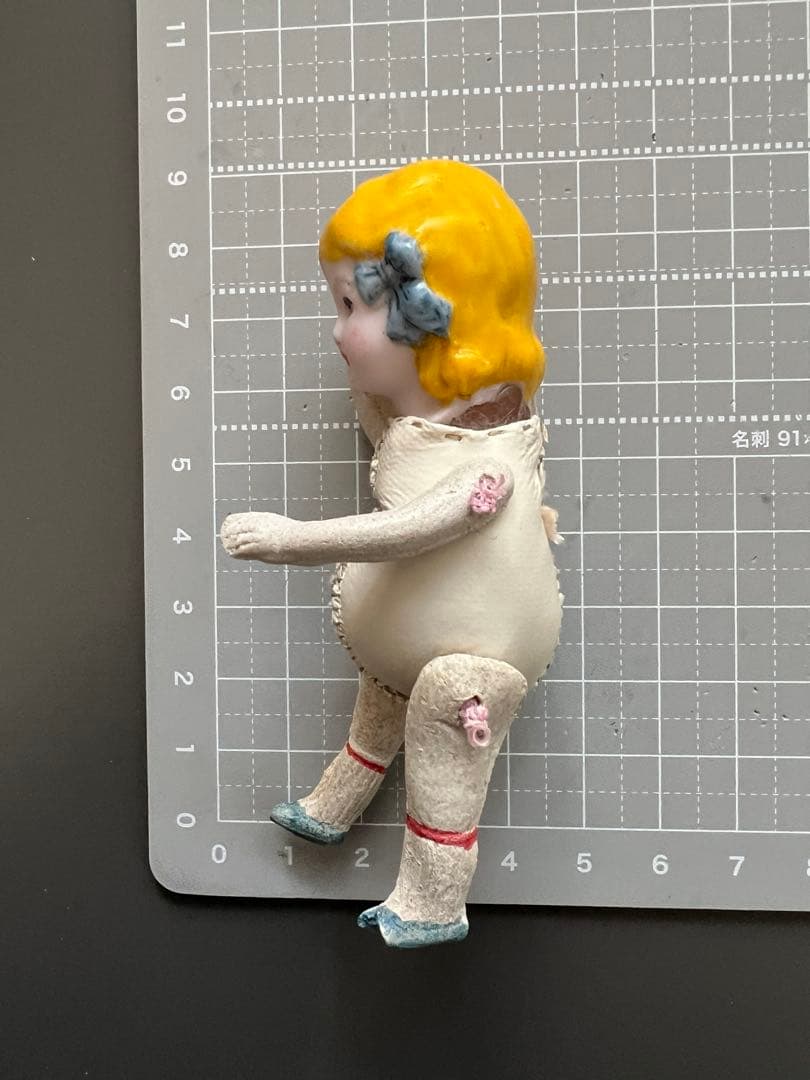 【専用ページ】アンティークドールヘッド＋ハンドメイドボディのガールとリボンガール