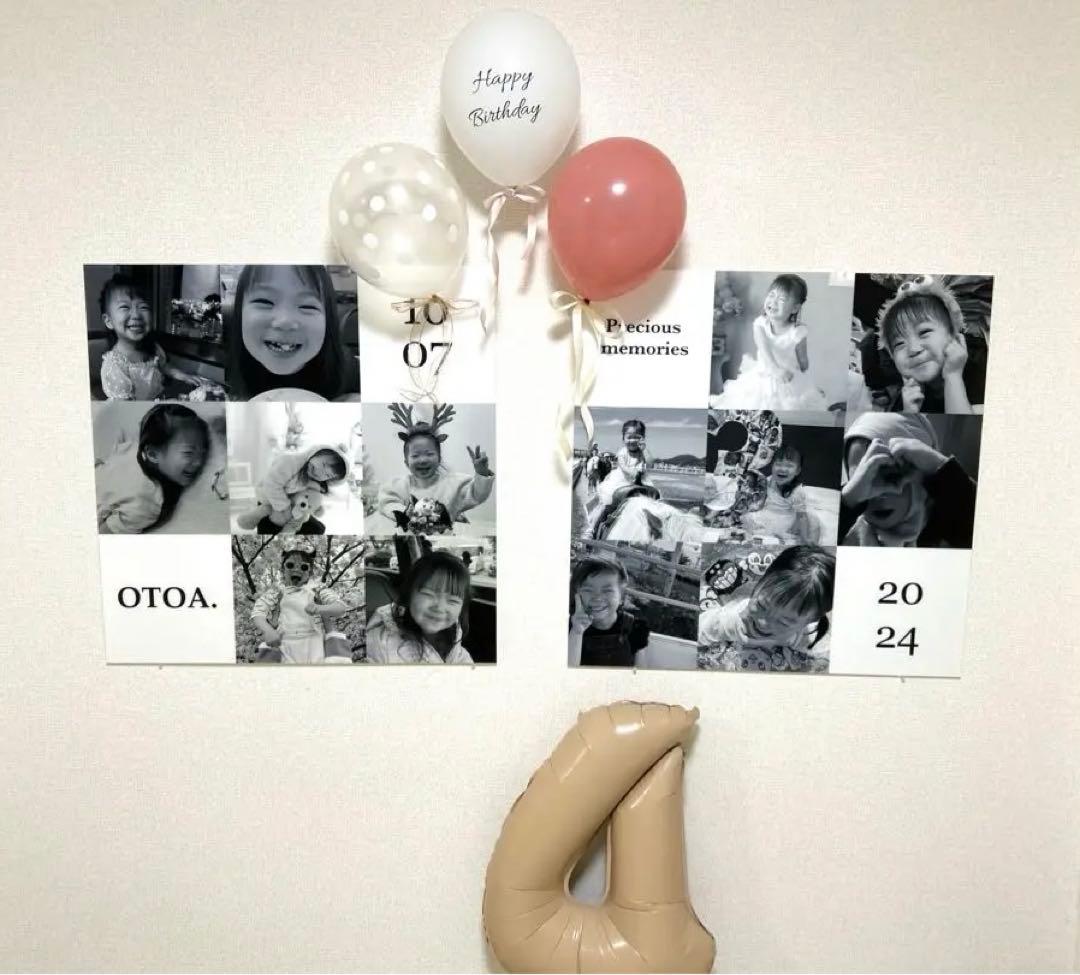 フォトパネル 写真パネル 結婚式 ウェルカムスペース 名前入り 誕生日 モノクロ