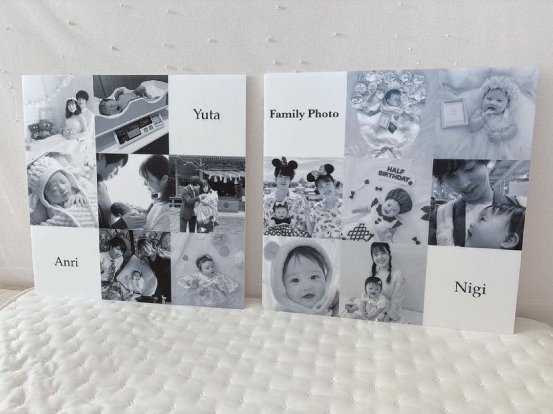 フォトパネル 写真パネル 結婚式 ウェルカムスペース 名前入り 誕生日 モノクロ