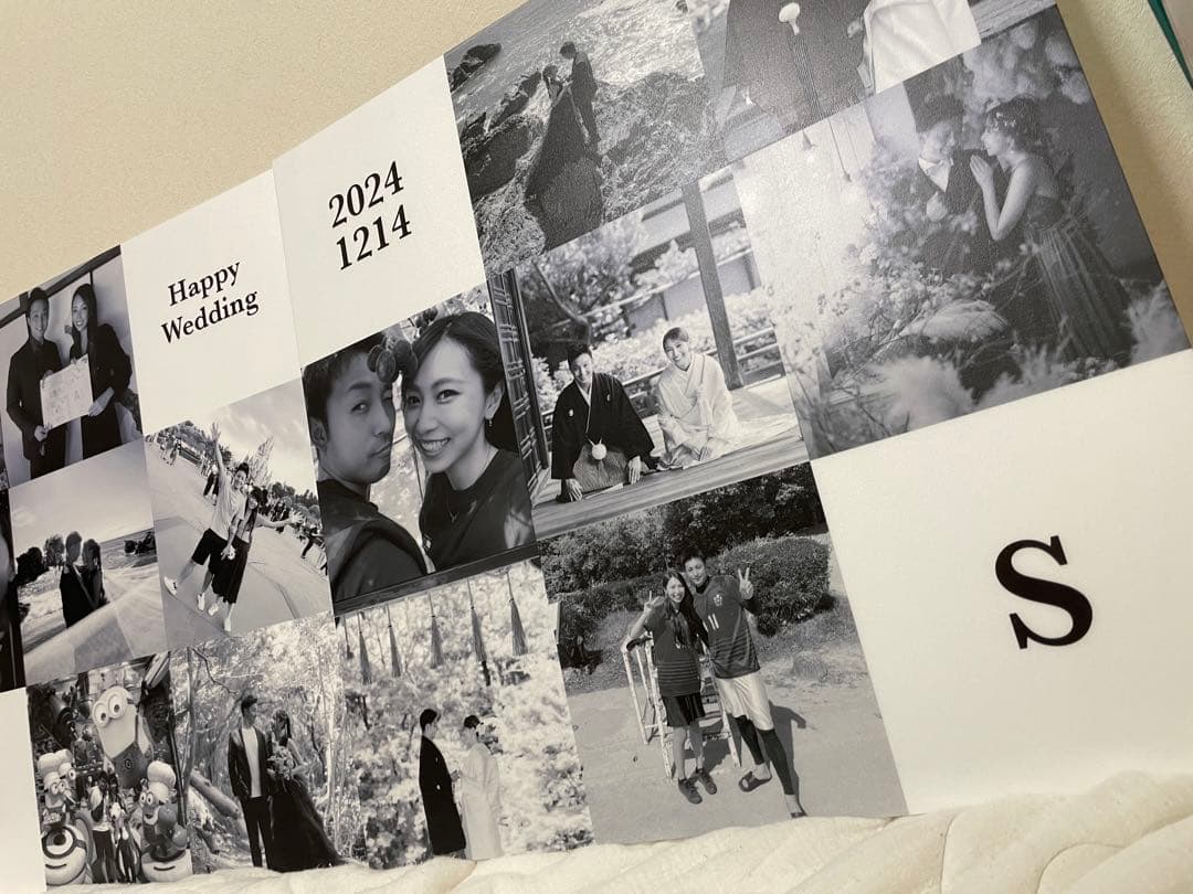 フォトパネル 写真パネル 結婚式 ウェルカムスペース 名前入り 誕生日 モノクロ