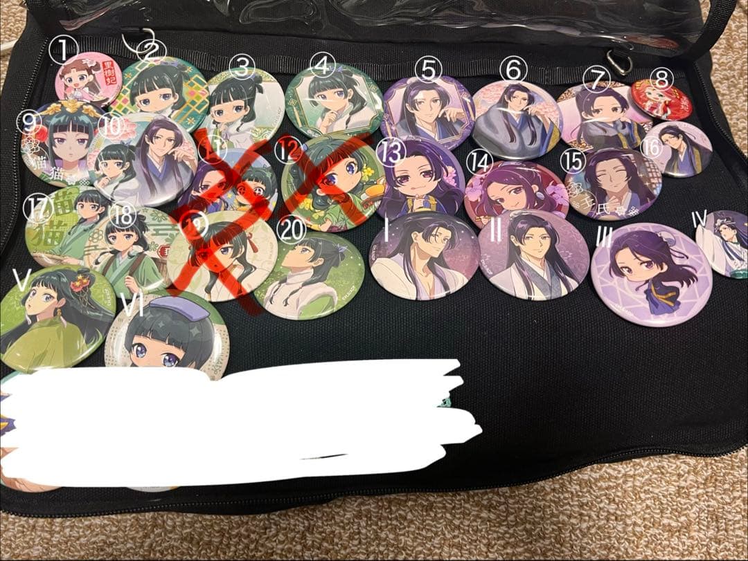 薬屋のひとりごと缶バッジまとめ売り