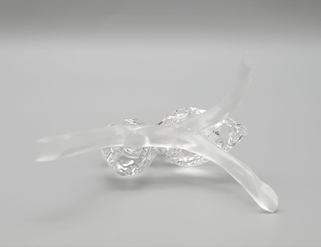 スワロフスキー フクロウ 2羽 フィギュリン オブジェ 共箱 クリスタルガラス